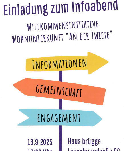 Infoabend Willkommensinitiative Wohnunterkunft “An der Twiete”